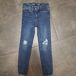 Old Navy Girls Blue Distressed Jeans